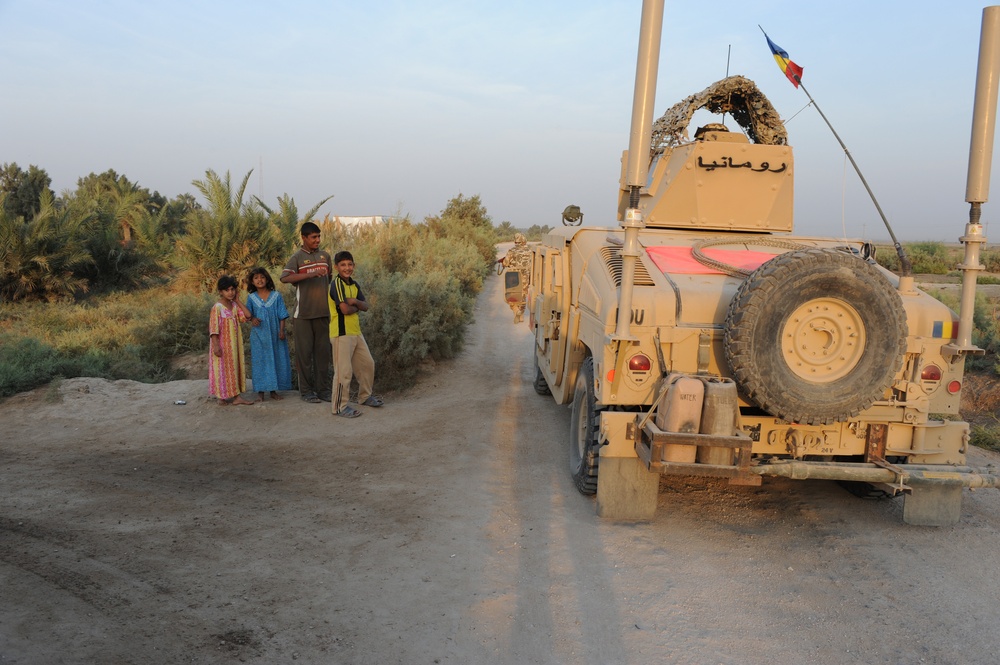 Romanian 341st Infantry Battalion Patrol Nasariyah