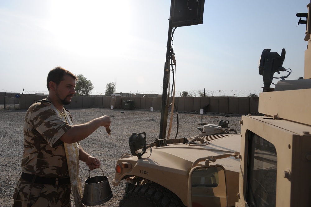 Romanian 341st Infantry Battalion Patrol Nasariyah