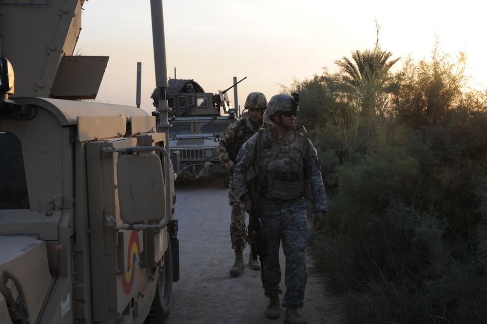 Romanian 341st Infantry Battalion Patrol Nasariyah