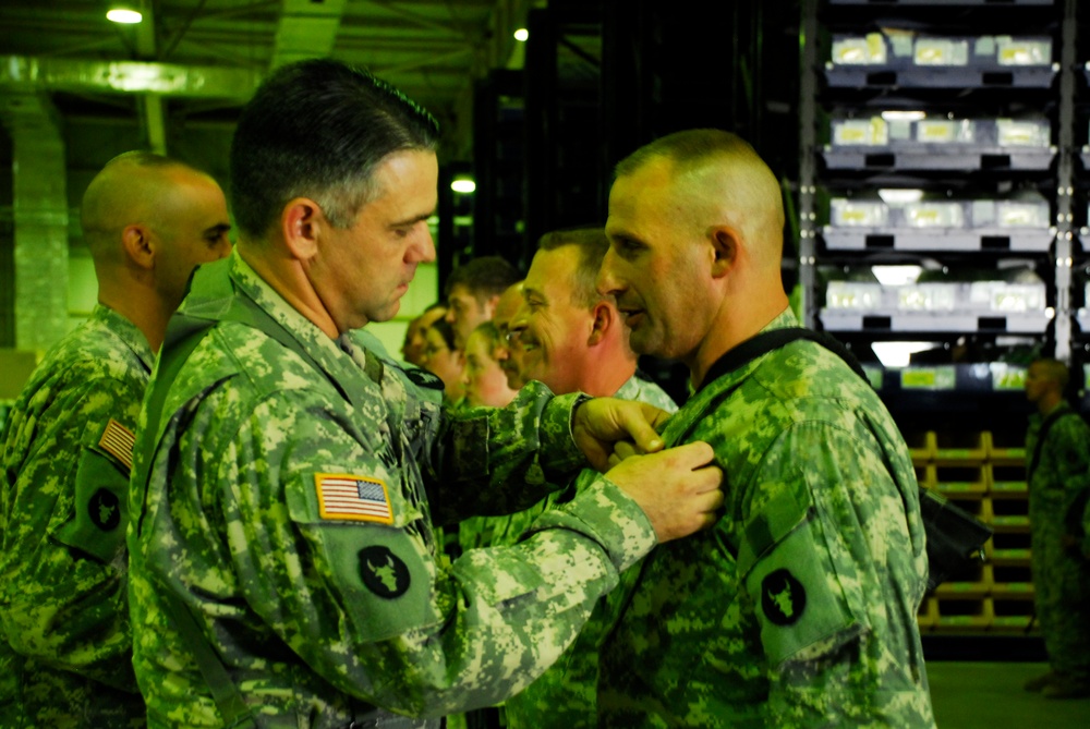 Soldiers Receive Combat Action Badges