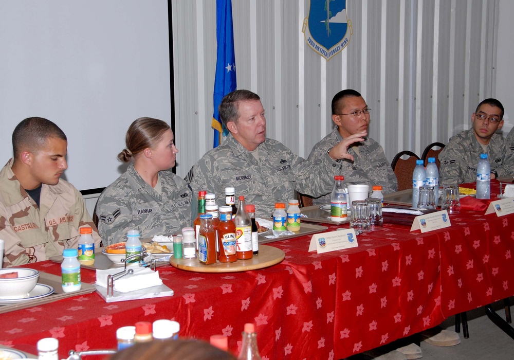 Chief of Staff of the Air Force, Chief Master Sergeant of the Air Force Visit Key Airpower Base in Southwest Asia