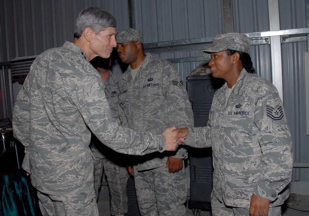 Chief of Staff of the Air Force, Chief Master Sergeant of the Air Force Visit Key Airpower Base in Southwest Asia