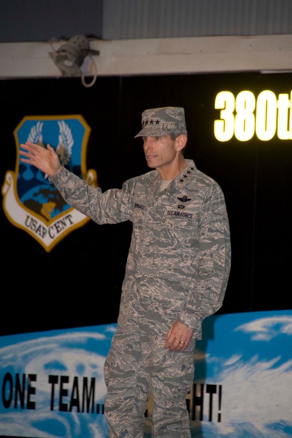 Chief of Staff of the Air Force, Chief Master Sergeant of the Air Force Visit Key Airpower Base in Southwest Asia