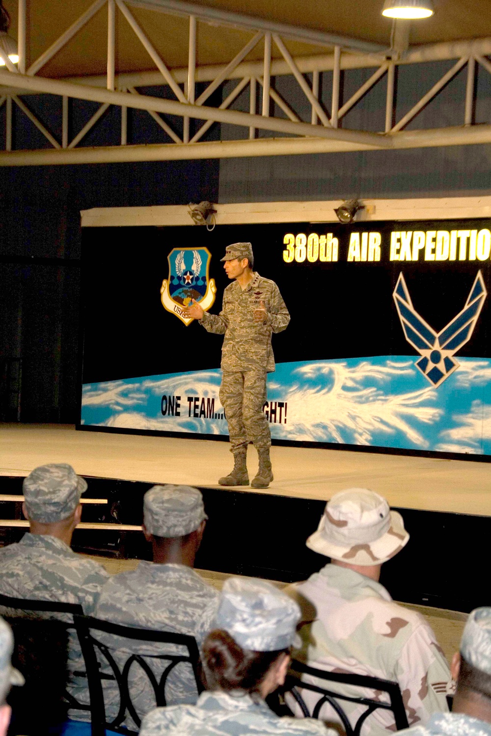 Chief of Staff of the Air Force, Chief Master Sergeant of the Air Force Visit Key Airpower Base in Southwest Asia