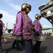 Flight Deck drills aboard USS Ronald Reagan