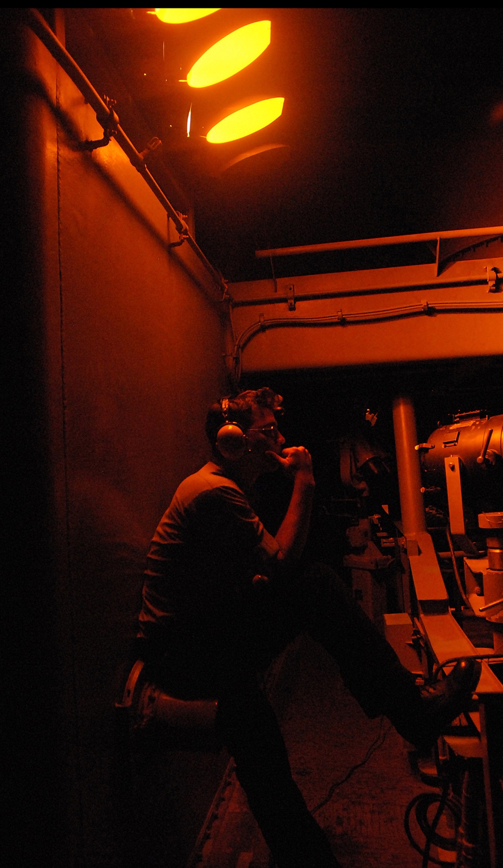 Sailors stand watch aboard USS Ronald Reagan