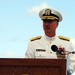 change of command ceremony for USS Port Royal