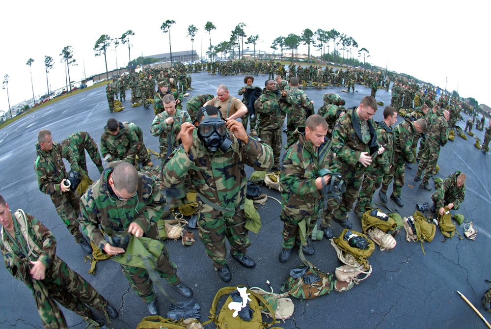 Seabees participate in chemical, biological, radiological warfare drill