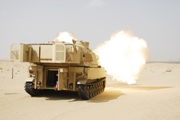 Dagger Field Artillery Soldiers showcase the King of Battle in Kuwait