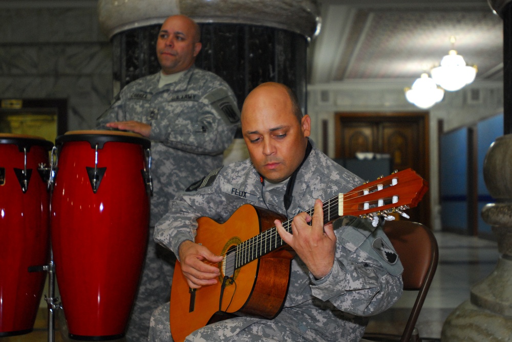 Service Members, Civilians Celebrate Hispanic Cultures With Music and Dance
