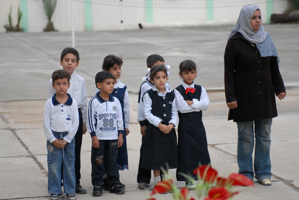 Al Tajadud children celebrate new school