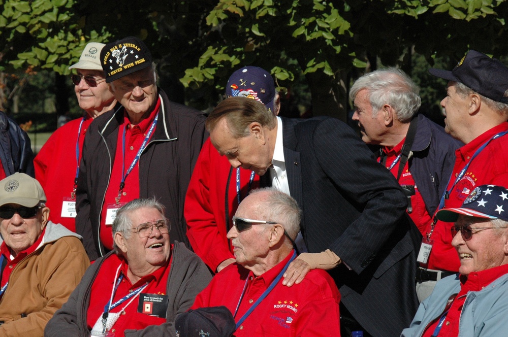 Senator Bob Dole With WWII Veterans