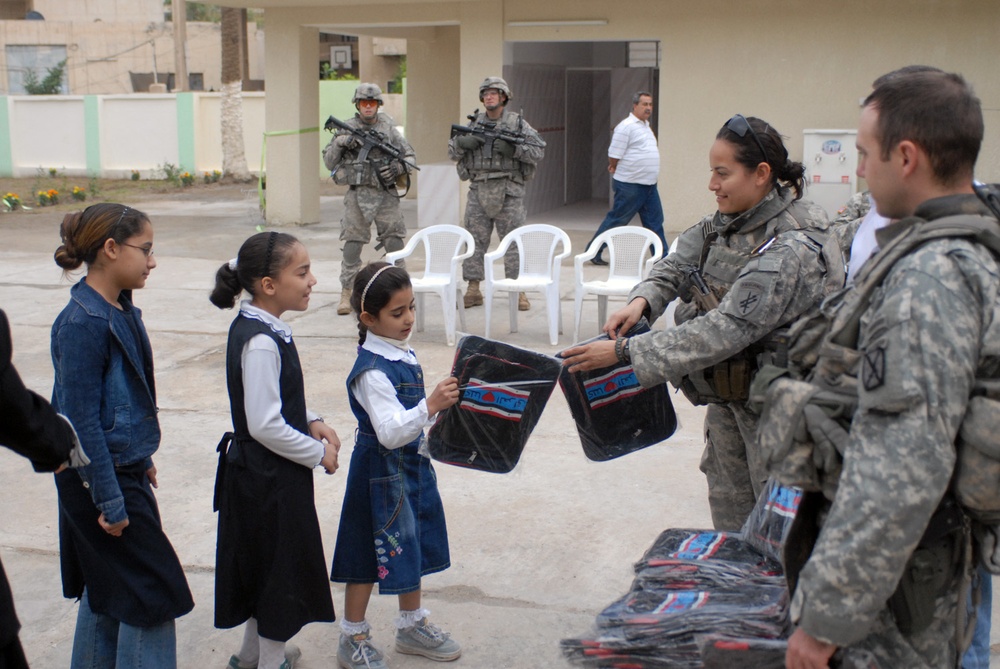 Strikers open Al Tajadud School in Adhamiyah