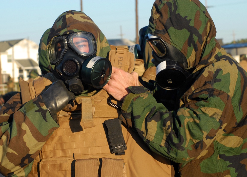 Chemical, biological and radiological warfare drill