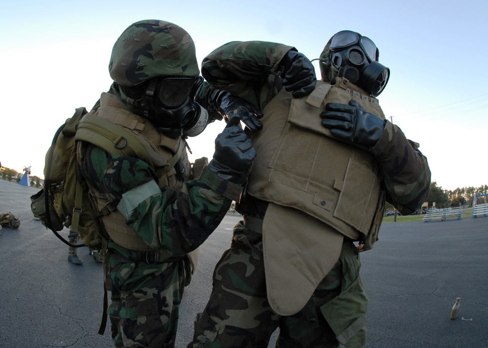 Chemical, biological and radiological warfare drill