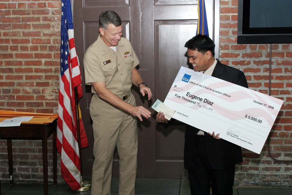 Contracting officer receives $5,000 check