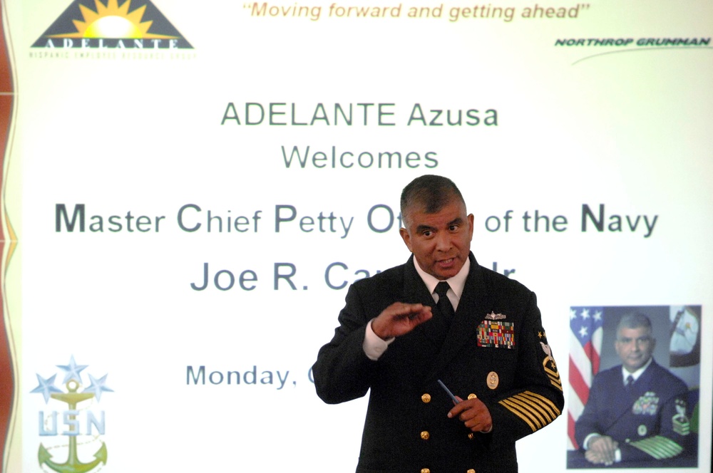 Master Chief Petty Officer of the Navy addresses Hispanic networking group