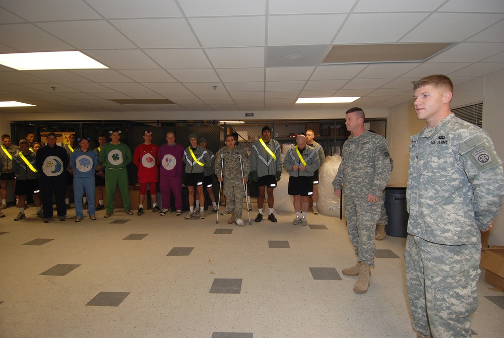 &quot;Falcon&quot; Paratroopers Get in the Halloween Spirit for Physical Training