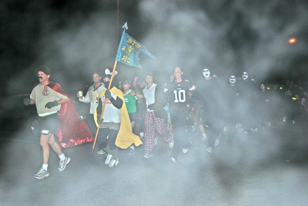 &quot;Falcon&quot; Paratroopers Get in the Halloween Spirit for Physical Training