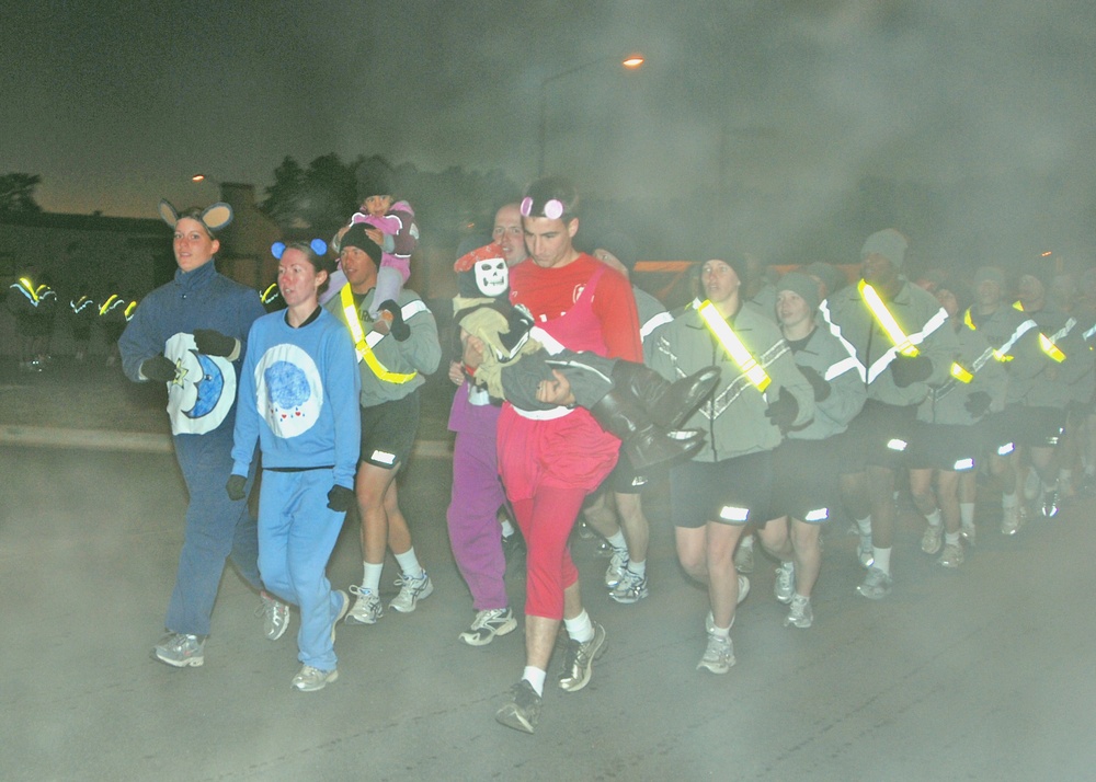 &quot;Falcon&quot; Paratroopers Get in the Halloween Spirit for Physical Training