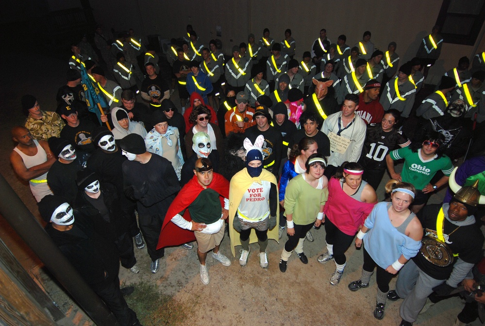 &quot;Falcon&quot; Paratroopers Get in the Halloween Spirit for Physical Training