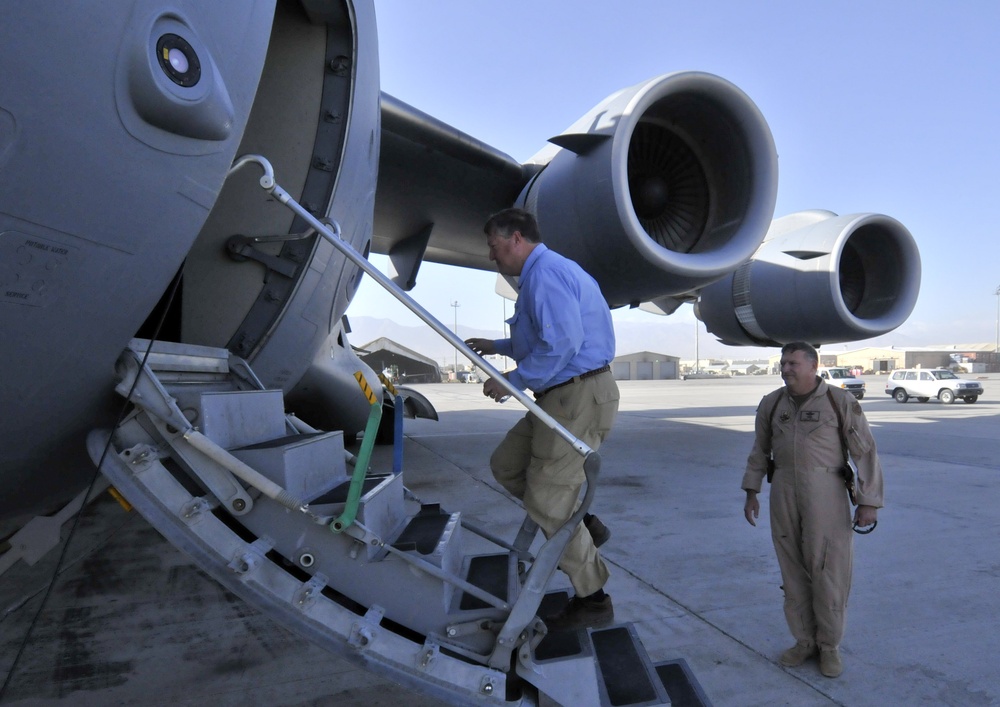 Secretary of the Air Force Visits Bagram Airmen