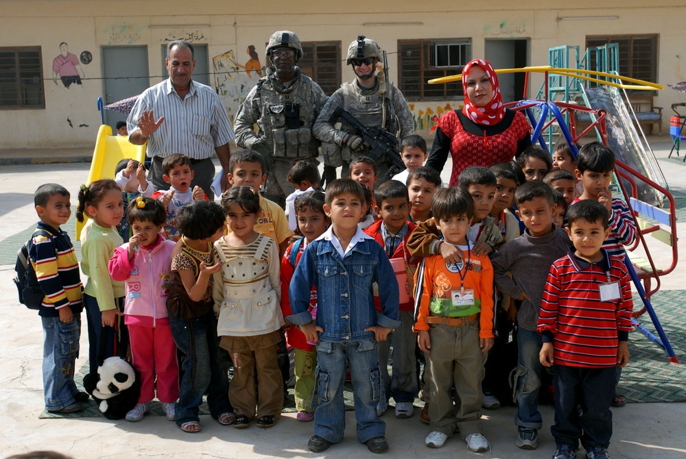 Raiders work with Mechaniks school for playground equipment, school supplies