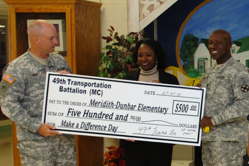 'Wagonmaster' Soldiers reach out for Make A Difference Day