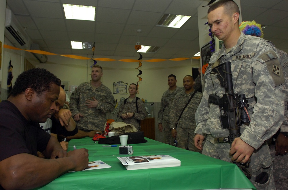 It's no trick, Mixed Martial Arts stars visit Striker Soldiers