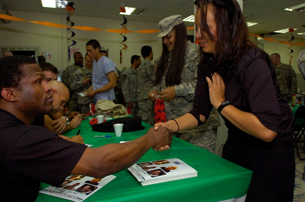 It's no trick, Mixed Martial Arts stars visit Striker Soldiers