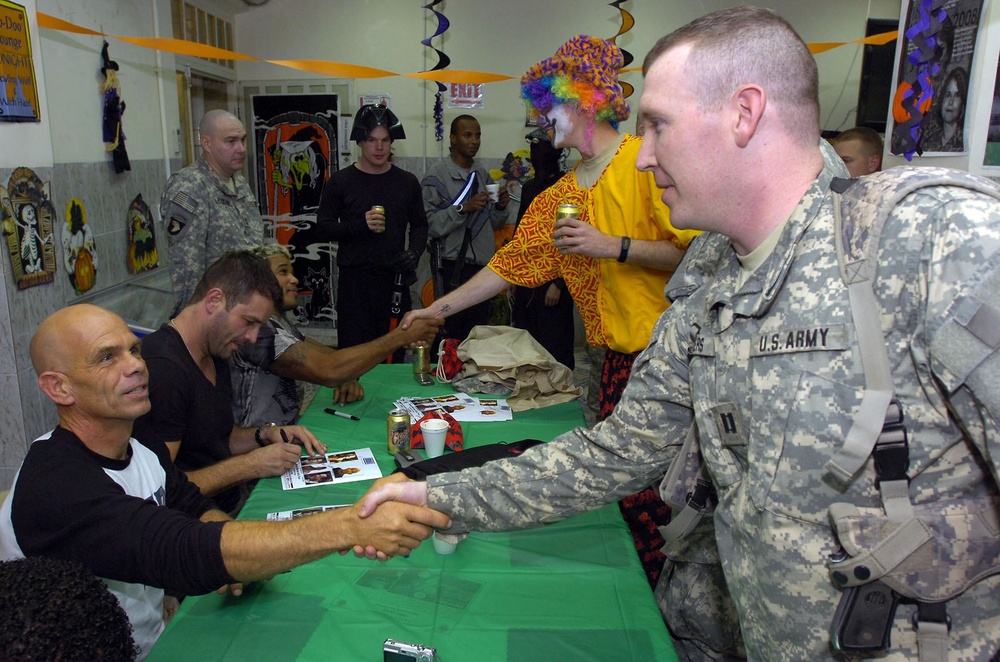 It's no trick, Mixed Martial Arts stars visit Striker Soldiers