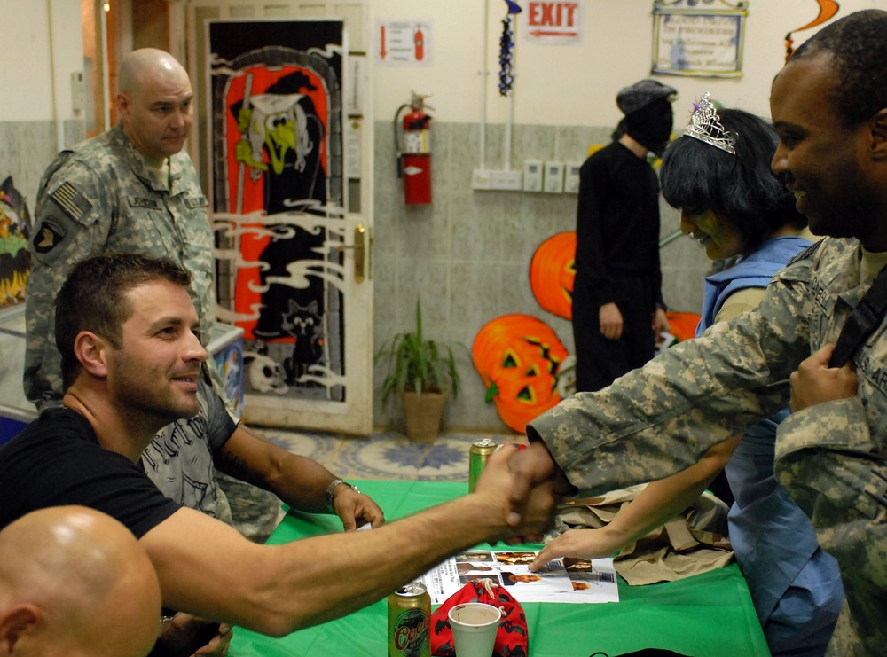Striker Soldiers receive welcome treat for Halloween