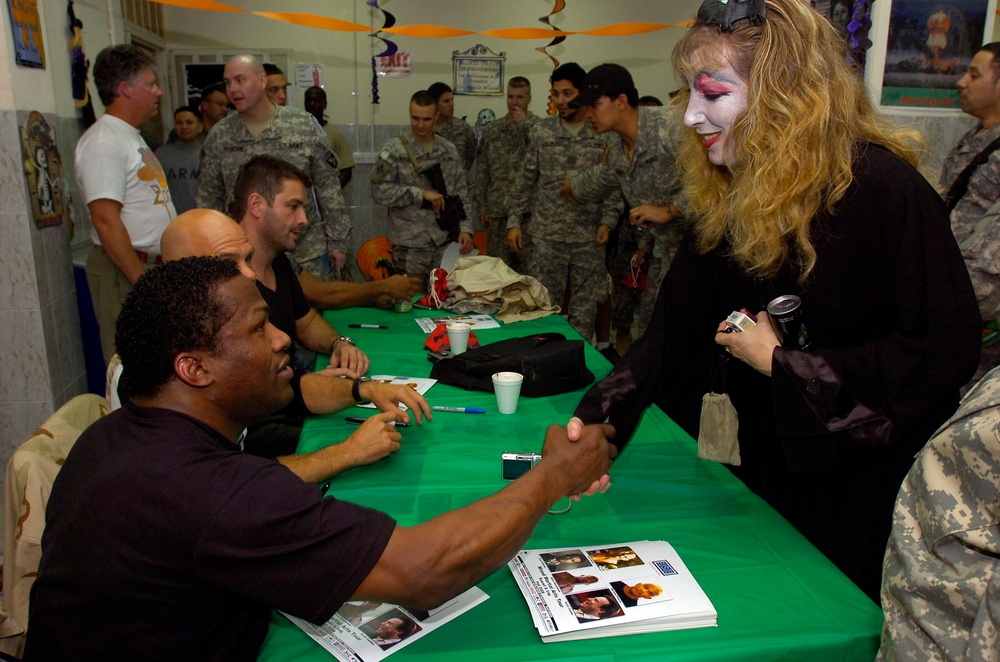 Striker Soldiers receive welcome treat for Halloween