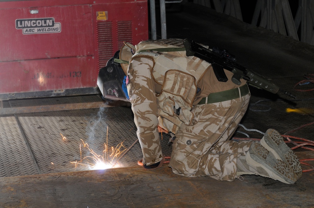 Brits fix bridge