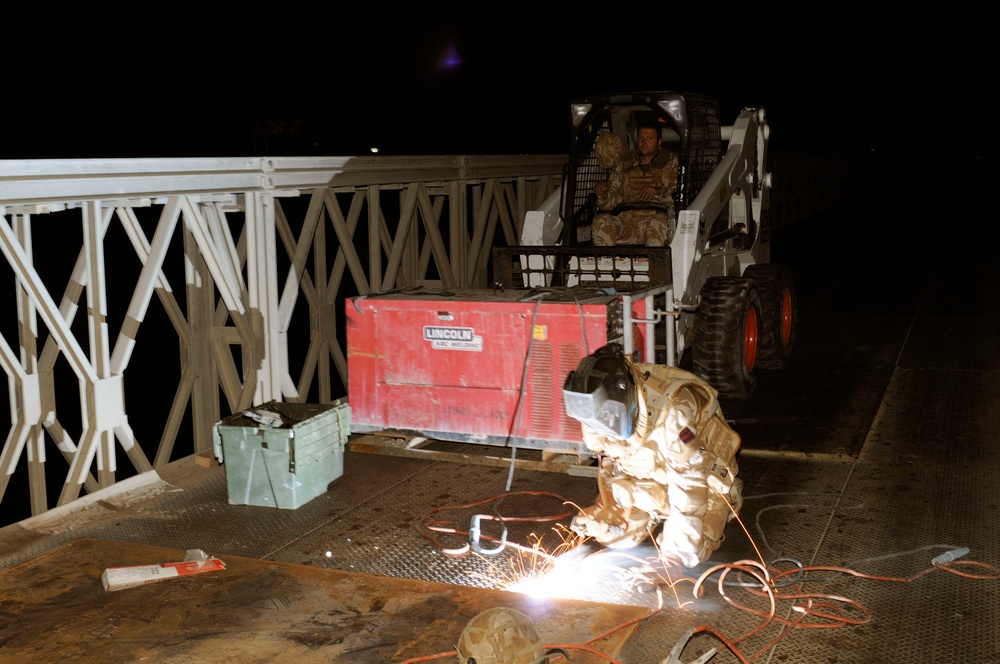 Brits fix bridge