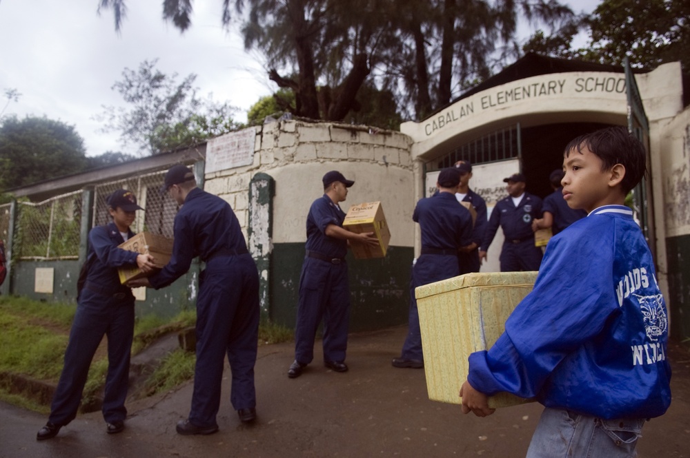 community relations project at New Cabalan Elementary School