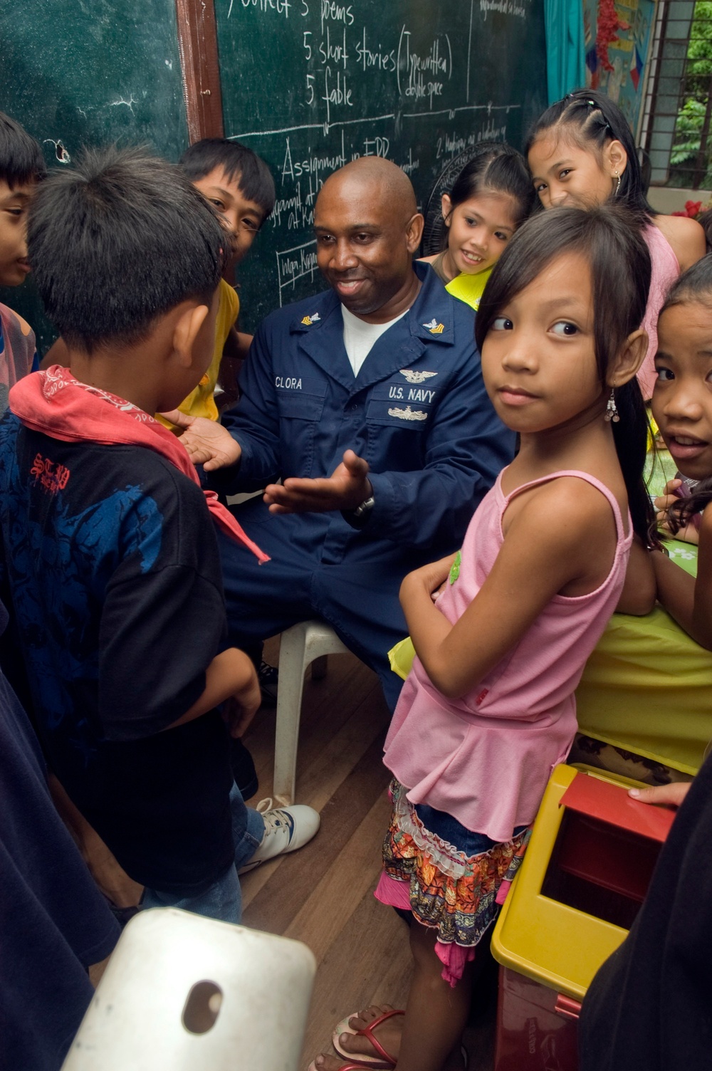 community relations project at New Cabalan Elementary School