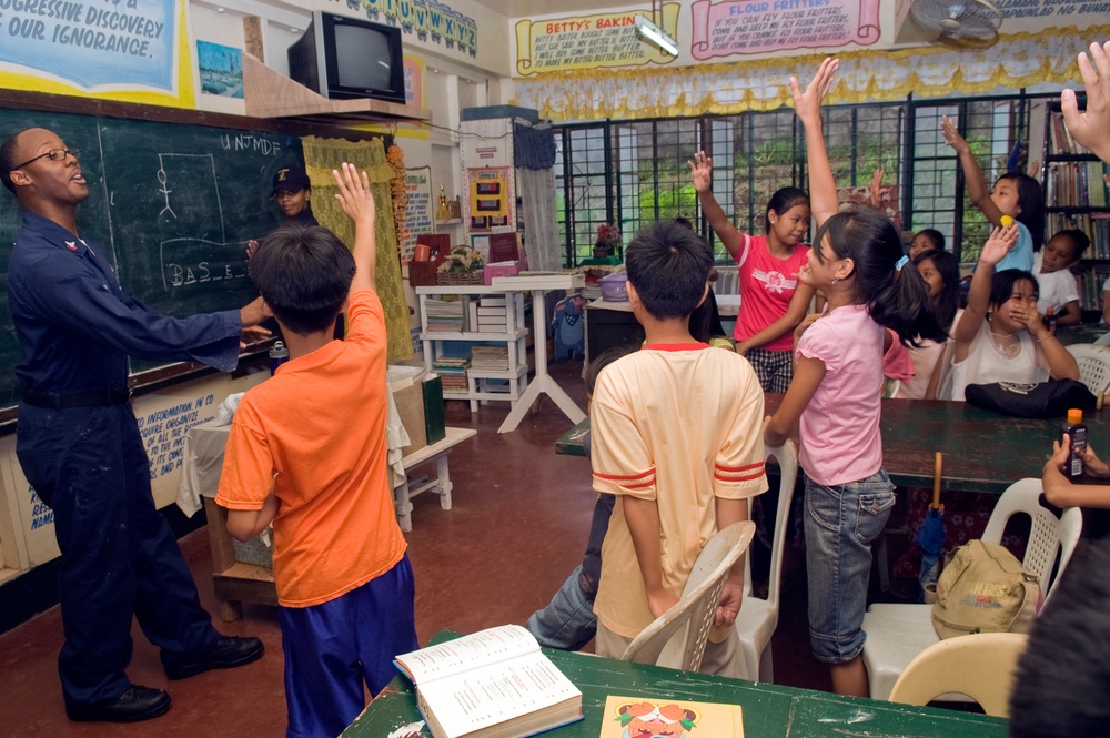 community relations project at New Cabalan Elementary School