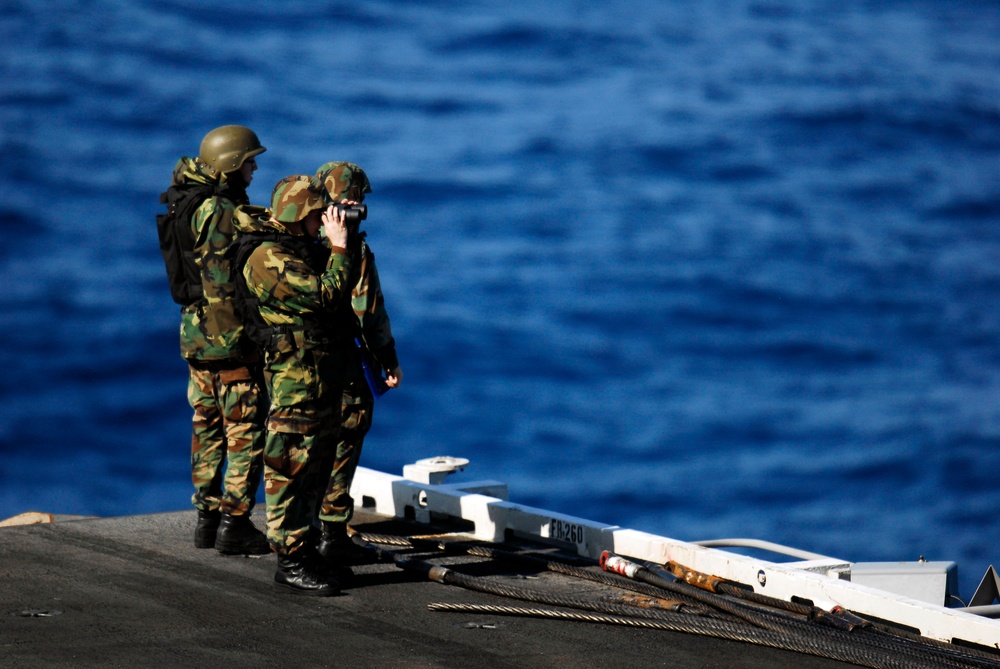 John C. Stennis Carrier Strike Group participates in simulated strait transit