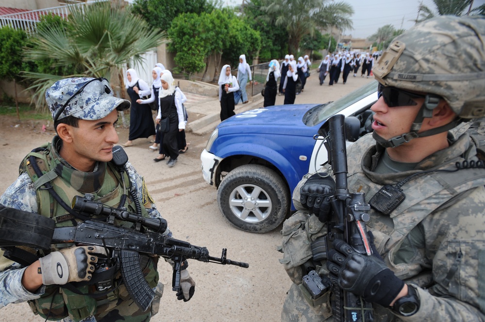 Joint security Patrol in Doura