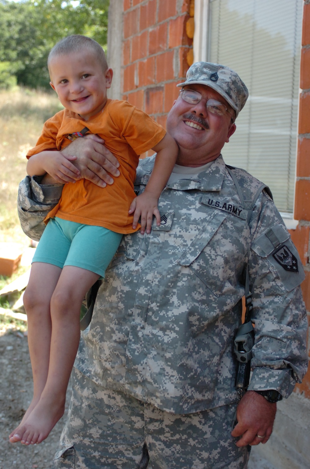 Brother watches over younger during surgery