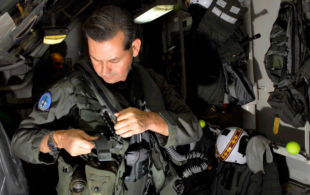 Flight operations aboard USS John C. Stennis