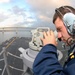 USS Bonhomme Richard prepares to cross San Diego Bay bridge