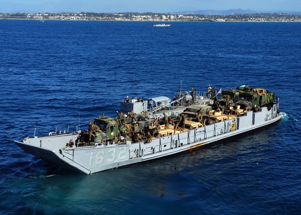 Marines disembark after six-month deployment aboard USS Peleliu