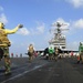 Launching Hornets aboard the USS Theodore Roosevelt