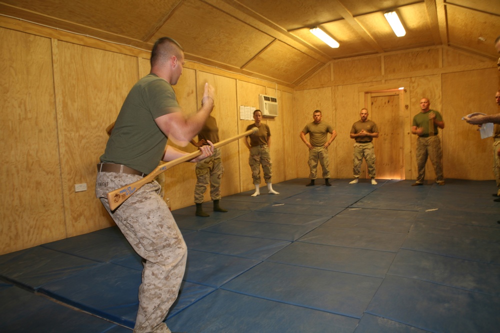 Naval Mobile Construction Battalion 27 Seabees attend Marine Corps Martial Arts Program Training