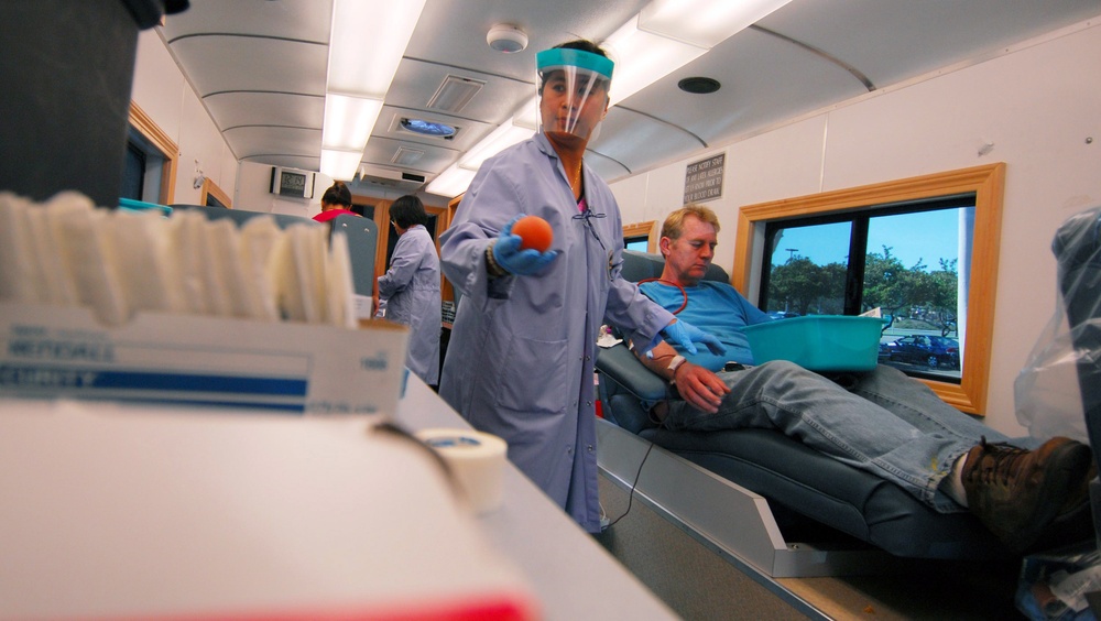 Blood drive in San Diego