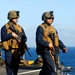 Target practice aboard the USS Boxer