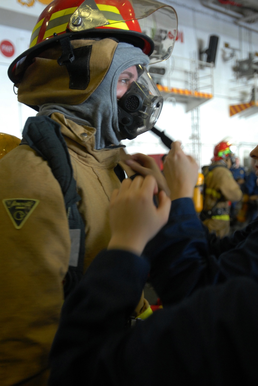 Nuclear power mobile training team drill aboard USS Ronald Reagan