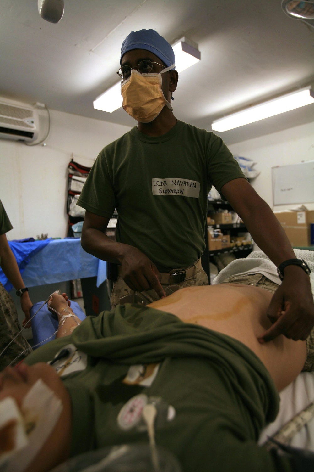 Mass casualty drill at Camp Taqaddum